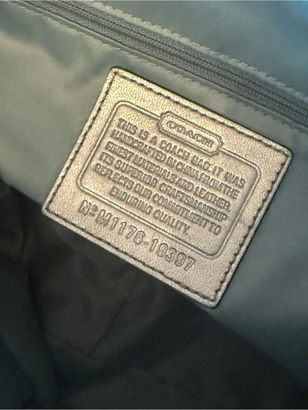 Coach Chelsea Metallic Leather Katarina Bag #19397